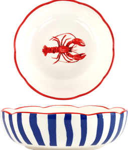 2715 ASSIETTE CREUSE LOBSTER LOVE